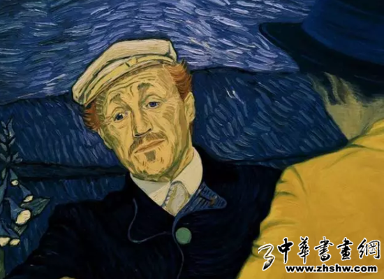 Jerome Flynn所扮演的Gachet医生。图片：Courtesy Good Deed Entertainment and Loving Vincent